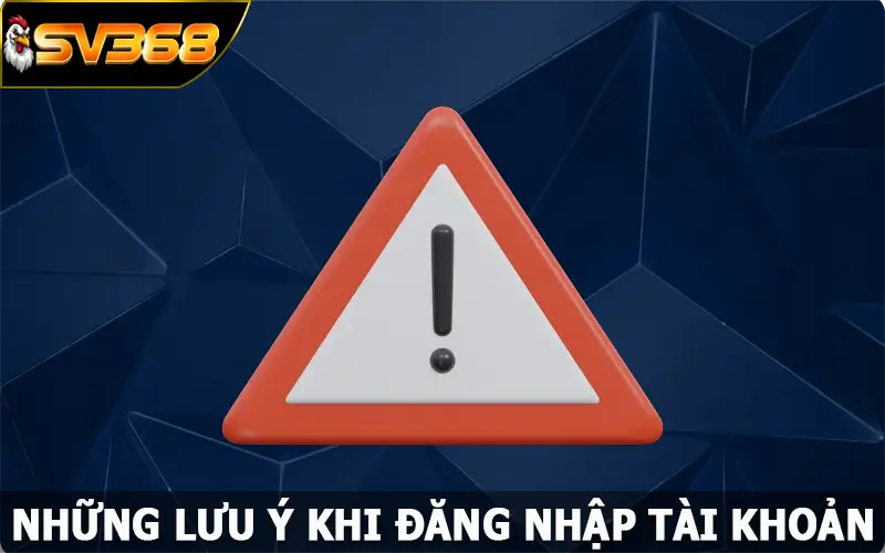 Những lưu ý khi đăng nhập SV368 chơi game thuận lợi